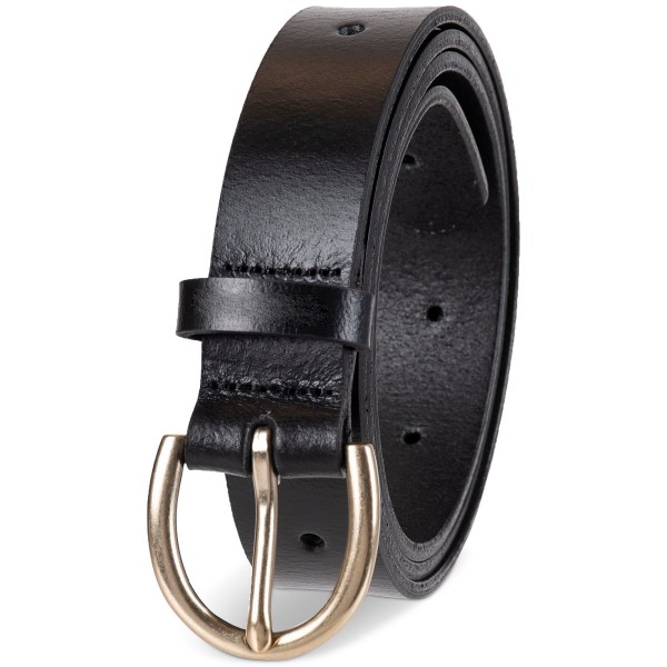 Women's Slim Adjustable Perforated Leather Belt