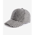 Women's Houndstooth-Print Baseball Hat