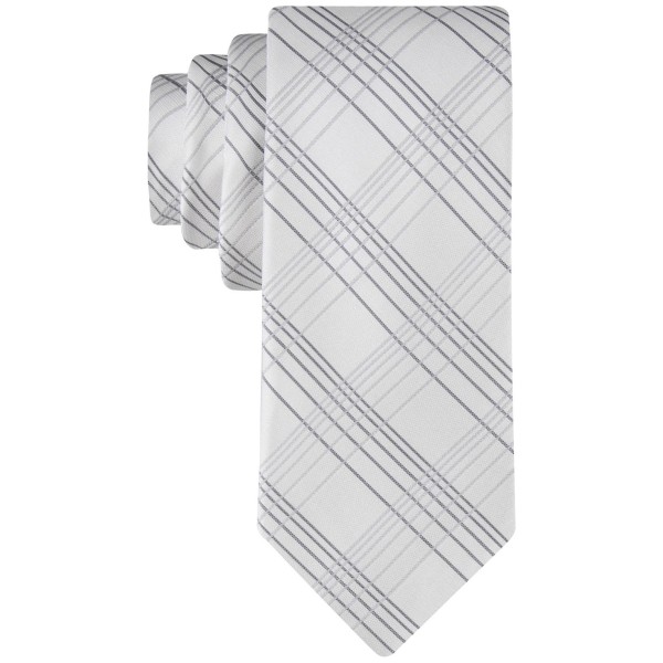 Men's Tonal Linear Grid Tie