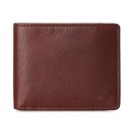 Men's Leather  Bifold Wallet 2 Windows Divided Section