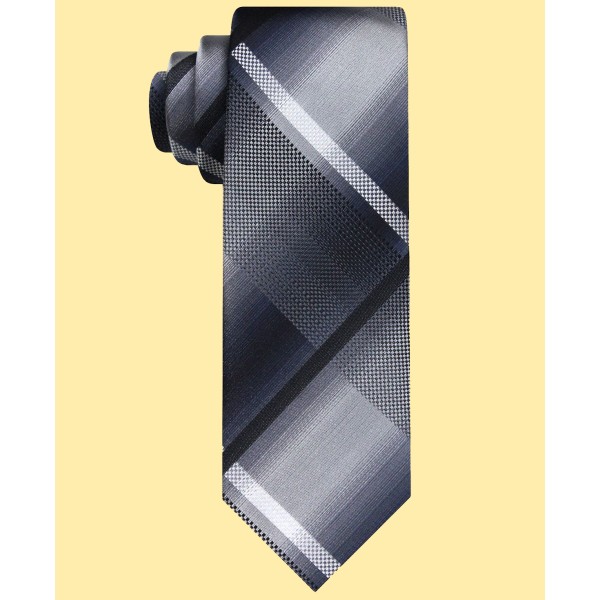 Men's Shaded Swirls Plaid Tie