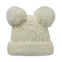 Women's Double Pom Pom Chunky-Knit Beanie