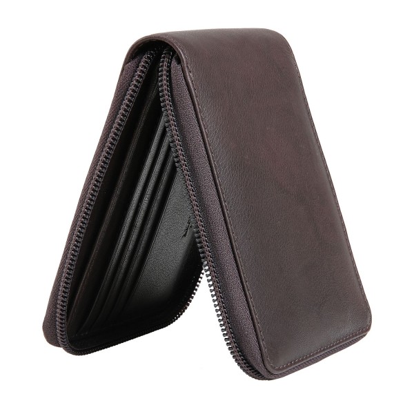 Men's Zippered Bifold Wallet