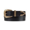 Women's Textured Buckle Set Belt