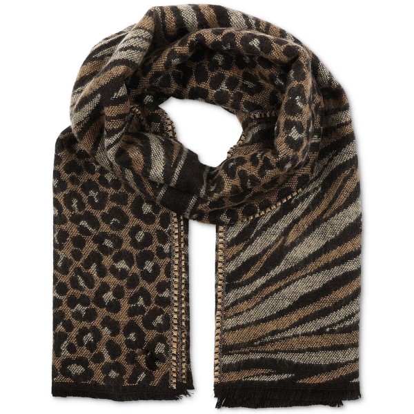 Women's Animal-Print Jacquard Scarf