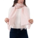 Women's Solid Fringe-Trim Scarf