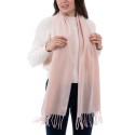 Women's Solid Fringe-Trim Scarf