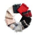 Women's Solid Fringe-Trim Scarf