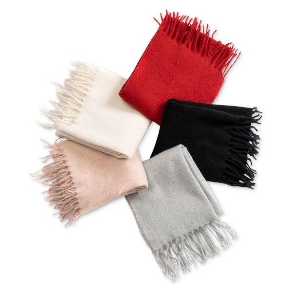 Women's Solid Fringe-Trim Scarf