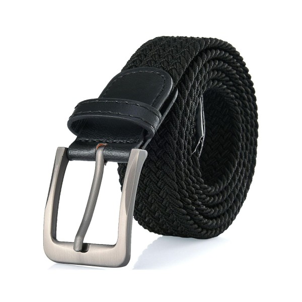 Men's Elastic Braided Stretch Belt for Big & Tall