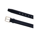 Men's 30MM Pebble Grain Leather Belt with Gold Buckle