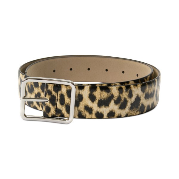 Animal Print Panel Belt