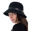 Women's Embellished Felt Cloche Hat