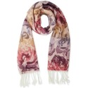 Women's Vibrant Jacquard Blanket Scarf With Fringe