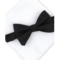 Men's Solid Texture Pocket Square and Bowtie