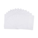 Men's White Border-Stripe Handkerchief Set